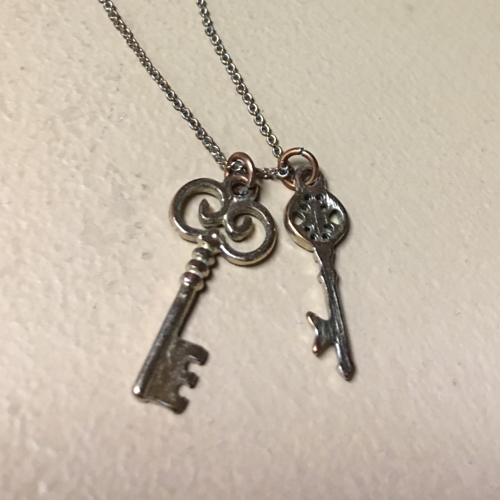 Mini Keys Silver Necklace
